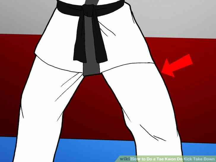 Image intitulée Faire un Tae Kwon Do Coup de Prendre vers le Bas de l